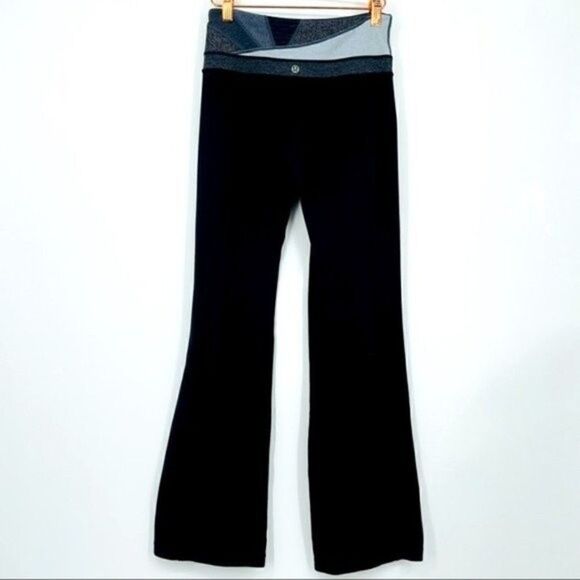 Lululemon Astro Groove leggings black blue gray 4 BoxB full length - Picture 3 of 5